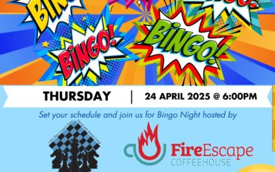 CHS Blue Comet Chess Parents Group Present – Bingo Night at FireEscape Coffee House, Thurs. Apr. 24 @ 6:00 p.m.