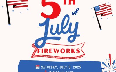 The City of Chanute is pleased to announce the annual Independence Day Fireworks Display – Saturday, July 5, 2025; Santa Fe Park