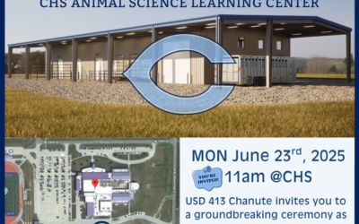 Groundbreaking for CHS Animal Science Learning Center. Mon. June 23rd @ 11am @ CHS