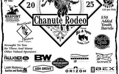 Chanute Rodeo by Chanute Bit & Spur Saddle Club; Sept. 26 & 27; Rodeo Drill team, Mutton Bustin’, Bull & Bronc Riding & More!