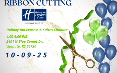 Chanute Area Chamber of Commerce Ribbon Cutting and Open House celebrating the new ownership of the Holiday Inn Express