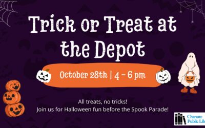 Chanute Public Library will host Trick or Treat at the Depot- Tuesday, Oct. 28; 4-6 p.m.
