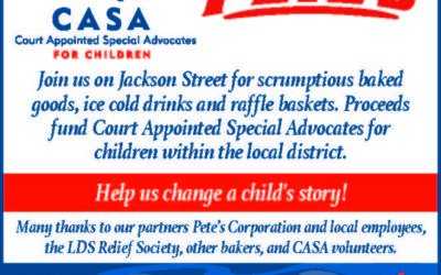 Visit the CASA booth during FARM CITY DAYS in Iola on the square -Saturday Oct. 18; 8 a.m. – 4p.m.