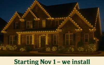 Your Home, Your Lights, Our Expertise*** Starting Nov. 1 – we will install your Christmas lights for your home or business. Roscoes Lawn Care. 620.431.6421