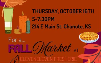 Come Join ElevenEleven for an evening of fun, shopping, free samples, and Giveaways!! Everyone Welcome! Oct. 16th, 5-7:30 p.m.