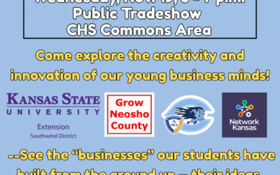 Chanute Youth Entrepreneurship Challenge 2025- Public Tradeshow Wednesday, Nov. 19, 5-7 p.m.