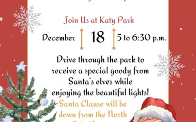 Christmas in the Park-hosted by Neosho County Health Dept. – Dec. 18; 5-6:30 p.m. Drive through Katy Park to receive a special goody!