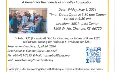Boardwalk BBq annual spring fundraiser for the Friends of Tri-Valley Foundation. Fri. May 1, 2026