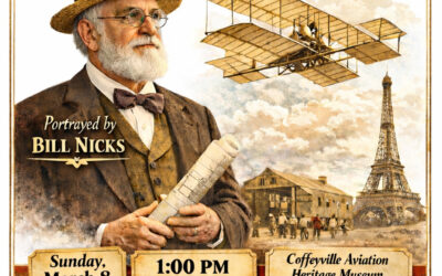 Historic Re-Enactment Presentation – Octave Chanute; Sunday, March 8 @ Coffeyville Aviation Heritage Museum- Admission is FREE