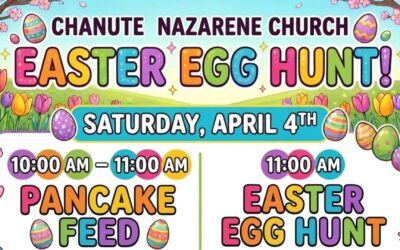 Chanute Nazarene Church will be hosting Easter Fun Event Saturday, April 4th & Easter Sunday, April 5th