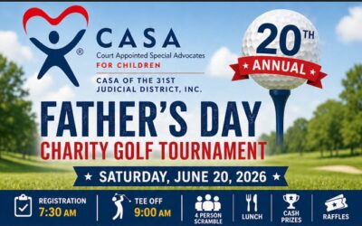 20th CASA of the 31st Judicial District, Inc. Father’s Day Charity Golf Tournament – Sat. June 20, 2026