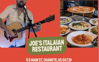 Joe Tafolla Music at Joe’s Italian Restaurant in Chanute – Sat. August, 15; 7-10PM