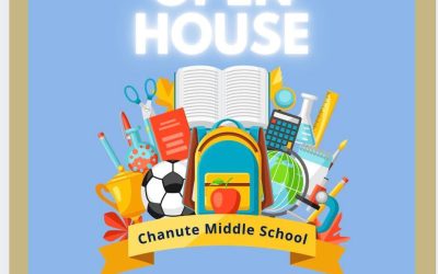Chanute Middle School – Open House and fall sports parent meeting. August 11, 6:30pm